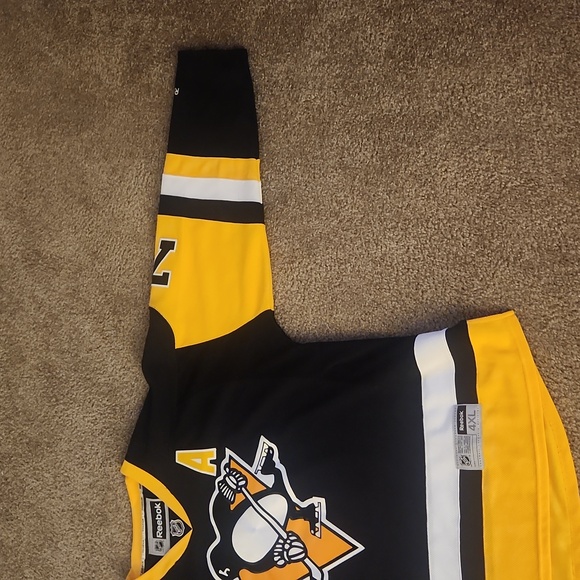 Men's Reebok Authentic Evgeni Malkin 4XL Pittsburgh Penguins Jersey (Used) - Picture 3 of 4